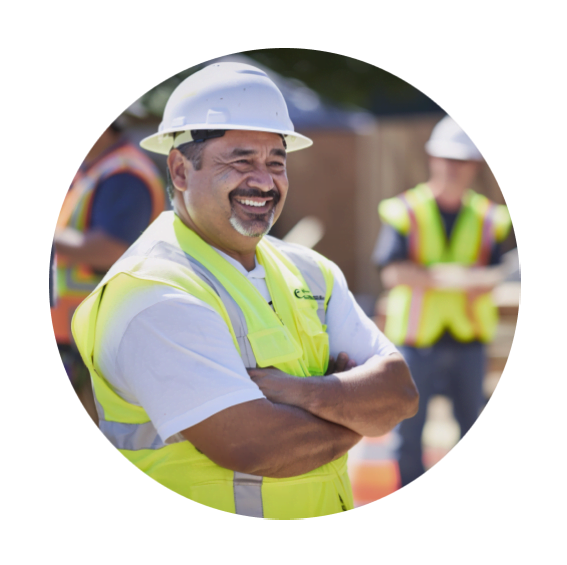 a man at construction site